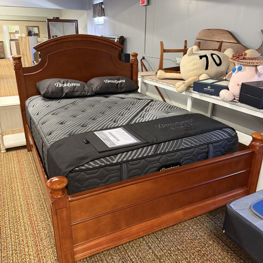 Brentwood Collection Lincoln Cherry Queen Arch Bed Headboard/Footboard/Rails Discontinued