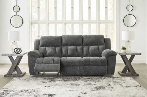 frohn graphite reclining sofa
